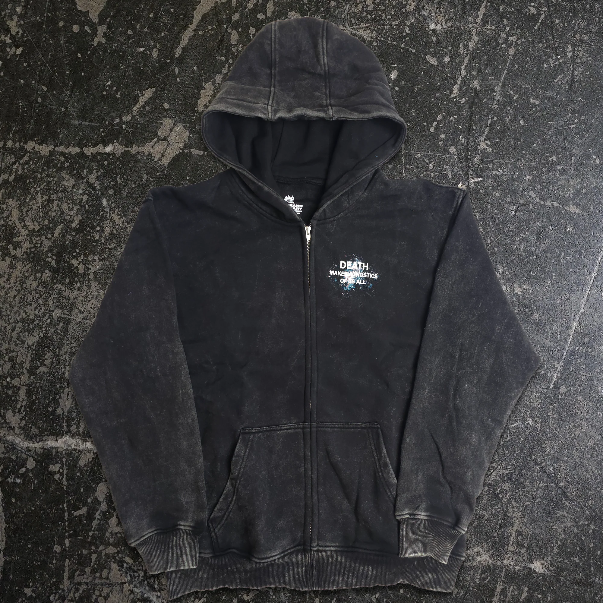 Agnostic Zip Up Hoodie Black - Image 4