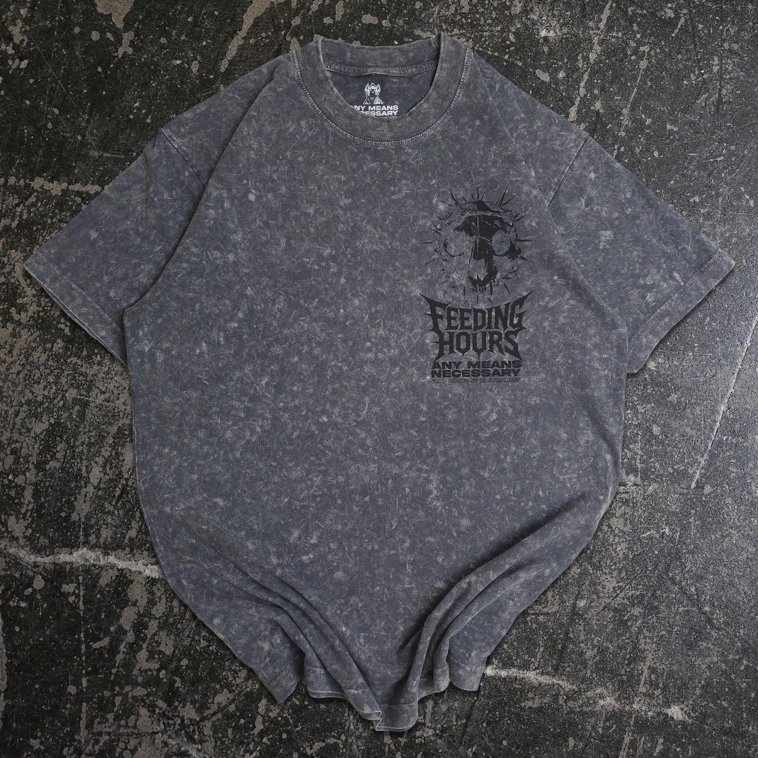 Feeding Hours V T-Shirt Mineral Grey - Image 2