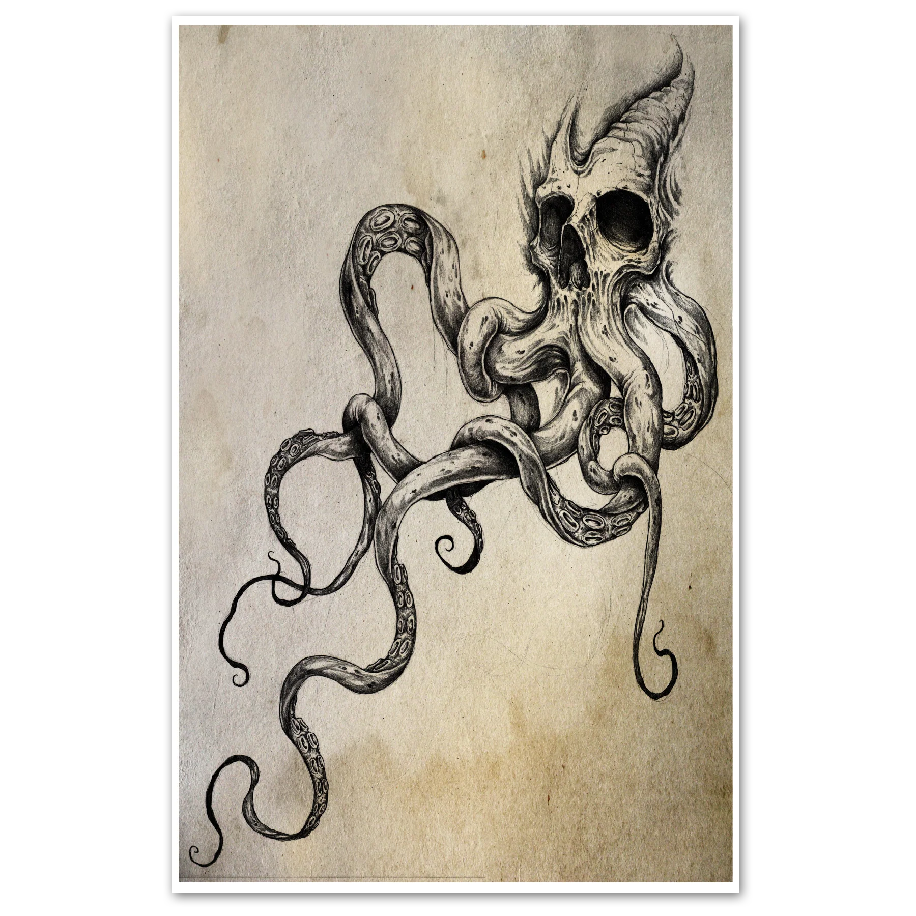 Skulltapus Tattoo Print